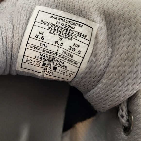 PATAGONIA Performance Women Hiking Shoes Size 8.5 - Picture 10 of 12